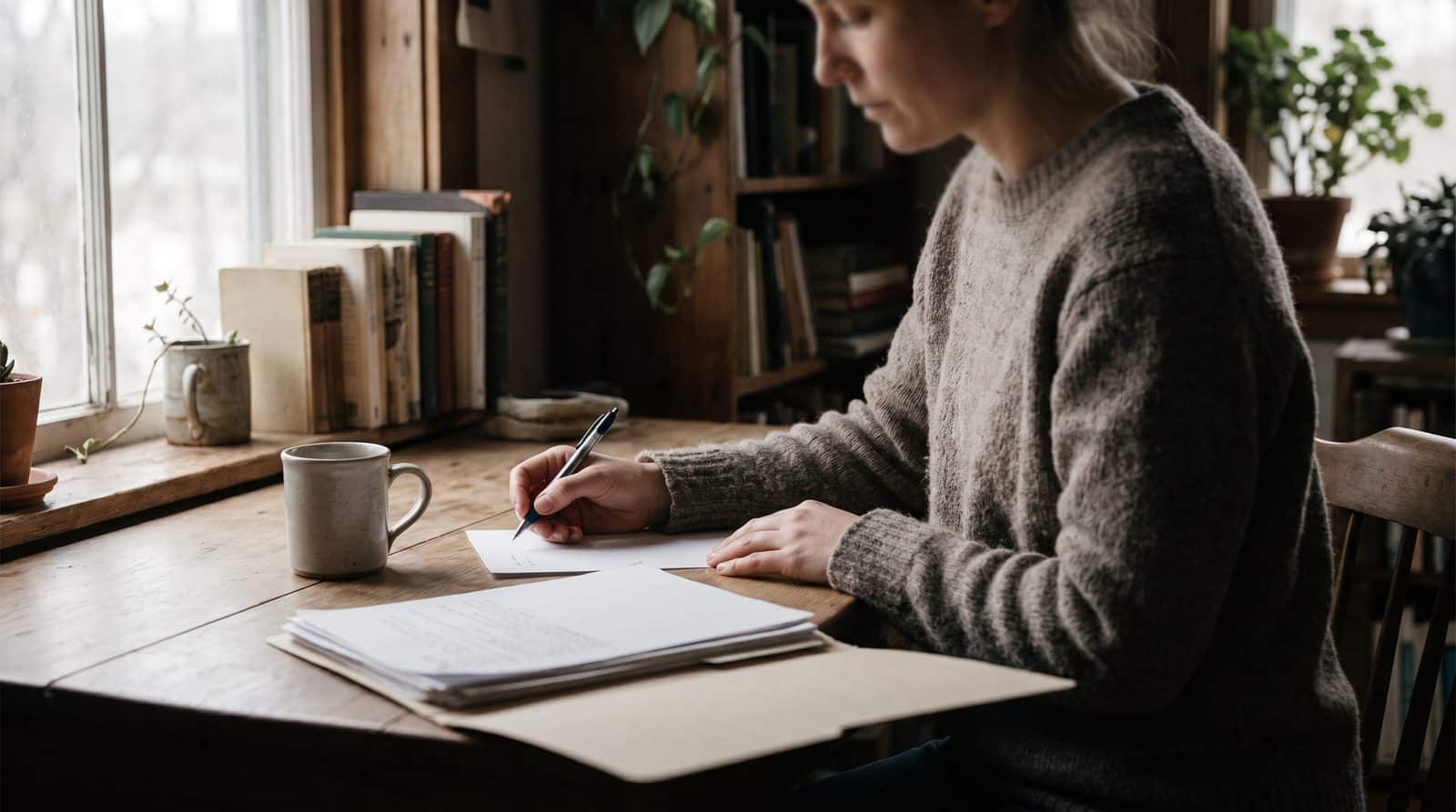 Person writing a letter to decide between an NHS complaint and a medical negligence claim Person writing a letter to decide between an NHS complaint and a medical negligence claim